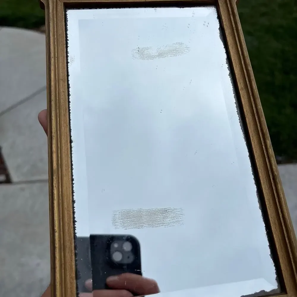 Vintage HOMCO Beveled Gold Vanity Wall Mirror Hollywood #2623 USA 1985 10